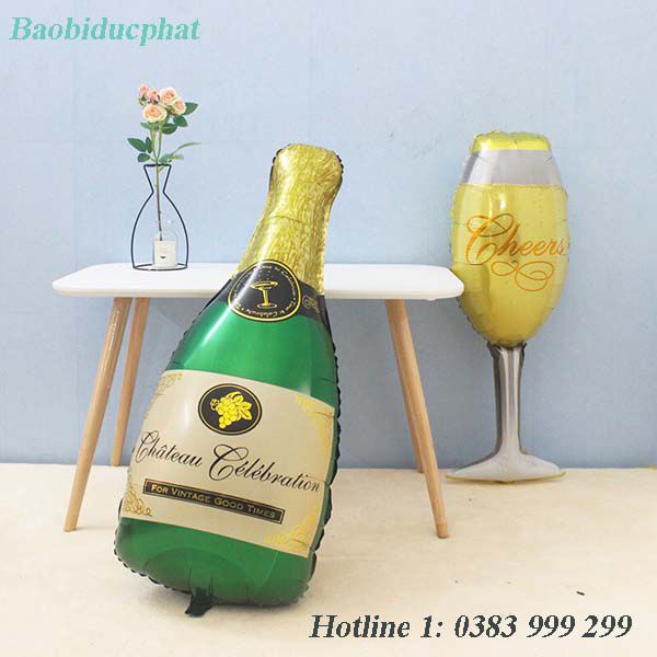 Chai thủy tinh đựng champagne ( sâm panh )