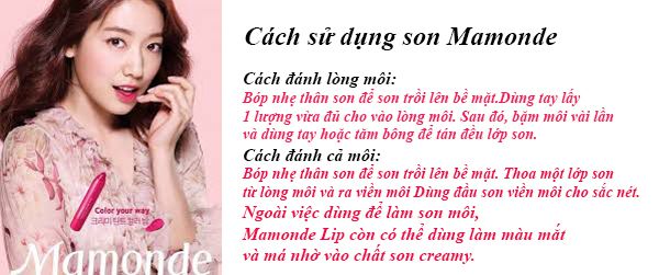 Cách sử dụng son Mamonde hiệu quả nhất