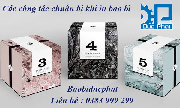 Công tác chuẩn bị trước khi in bao bì cho sản phẩm