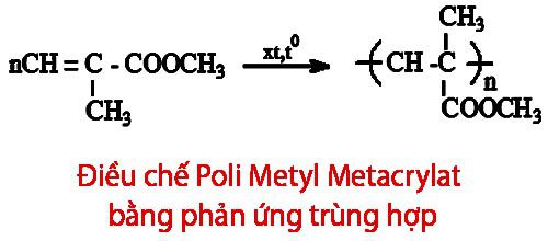 Cách điều chế Poli Metyl Metacrylat