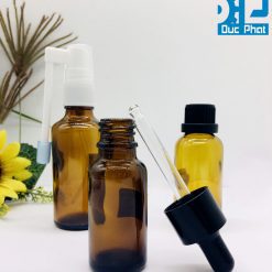chai xịt họng thủy tinh nâu Đức Phát 1