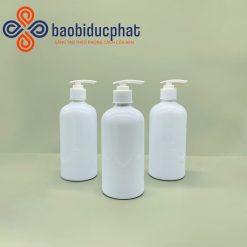 THANH LÝ, XẢ KHO SỐC Chai PET 500ml trắng đựng sữa tắm dầu gội