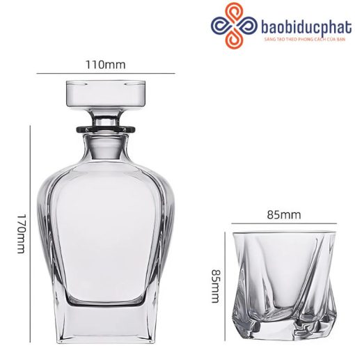 Bình đựng rượu vang trắng cổ điển 700ml