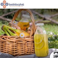 Bình đựng sữa thủy tinh 1 lít trong suốt