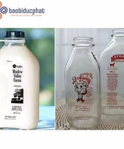 Bình thủy tinh vuông đựng sữa 2000ml