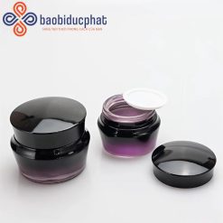 Bộ hũ kem thủy tinh cao cấp màu tím nhiều dung tích