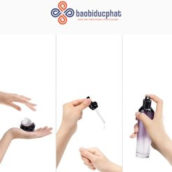 Bộ hũ kem thủy tinh cao cấp màu tím nhiều dung tích