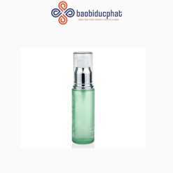 Bộ lọ đựng kem và sữa dưỡng thể thủy tinh màu xanh lá cây nhạt