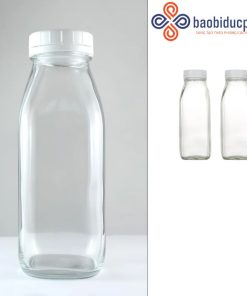 Chai đựng sữa thủy tinh trong suốt 500ml