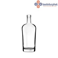 Chai rượu thủy tinh hình bầu dục 750ml
