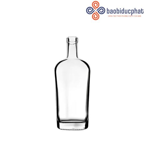 Chai rượu thủy tinh hình bầu dục 750ml