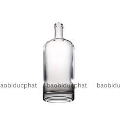 Chai rượu thủy tinh hình bầu dục 750ml