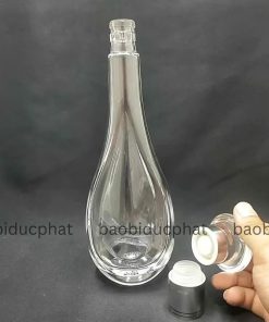 Chai rượu thủy tinh mẫu giọt nước 500ml