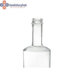 Chai rượu thủy tinh pha lê đế dày 500ml