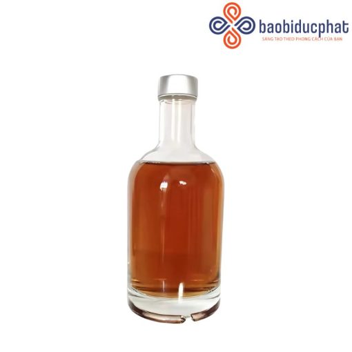 Chai rượu Vodka thủy tinh trong suốt 375ml