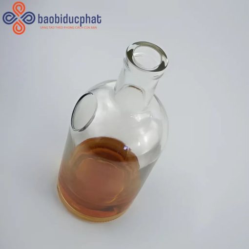 Chai rượu Vodka thủy tinh trong suốt 375ml