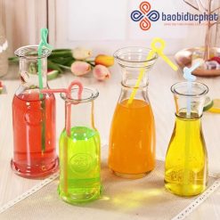 Chai thủy tinh cổ cao trong suốt 350ml