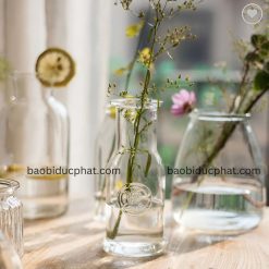 Chai thủy tinh cổ cao trong suốt 350ml