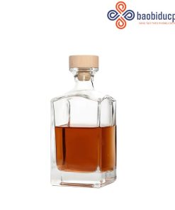 Chai thủy tinh dáng đặc biệt đựng rượu 750ml