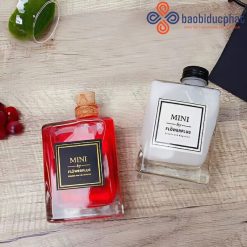 Chai thủy tinh đựng rượu cổ lệch trong suốt 280ml
