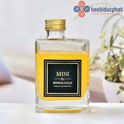 Chai thủy tinh đựng rượu cổ lệch trong suốt 280ml