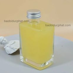 Chai thủy tinh đựng rượu cổ lệch trong suốt 280ml