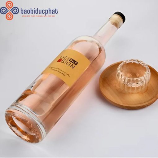 Chai thủy tinh đựng rượu mạnh cổ cao 500ml