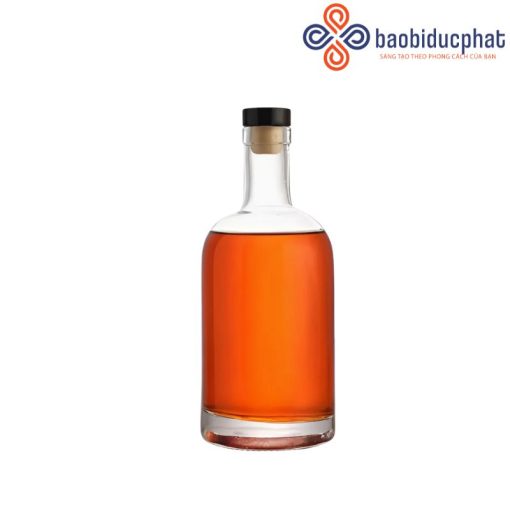 Chai thủy tinh đựng rượu Vodka trong suốt 750ml