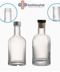 Chai thủy tinh đựng rượu Vodka trong suốt 750ml