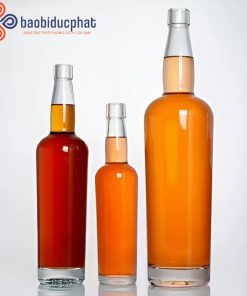 Chai thủy tinh đựng rượu Whisky 750ml