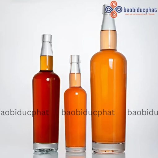 Chai thủy tinh đựng rượu Whisky 750ml