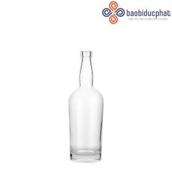 Chai thủy tinh đựng rượu Whisky trong suốt 750ml