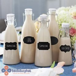 Chai thủy tinh đựng sữa nắp gài 500ml