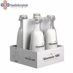 Chai thủy tinh đựng sữa nắp gài 500ml