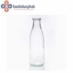 Chai thủy tinh đựng sữa trong suốt nhiều dung tích