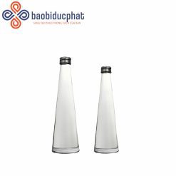 Chai thủy tinh tam giác đựng trà sữa, nước ép 250ml/ 300ml
