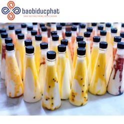 Chai thủy tinh tam giác đựng trà sữa, nước ép 250ml/ 300ml