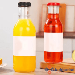 Chai thủy tinh tròn 250ml 350ml 500ml đựng nước ép
