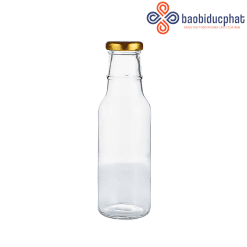 Chai thủy tinh tròn 250ml 350ml 500ml đựng nước ép