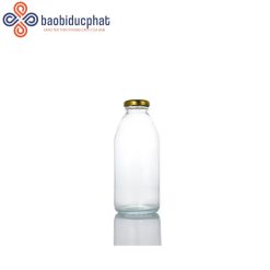 Chai thủy tinh tròn nắp thiếc 350ml