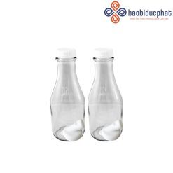 Chai thủy tinh trong suốt đựng đồ uống 1 lít