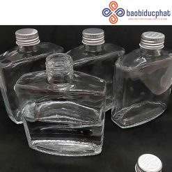 Chai thủy tinh vuông đựng đồ uống dung tích tích 100ml, 200ml, 250ml