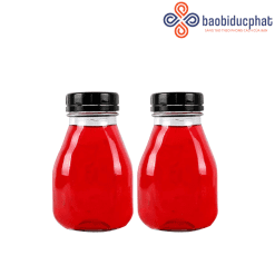 Chai thuỷ tinh vuông lùn miệng rộng nắp nhựa 300ml - 500ml