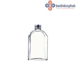 Chai thủy tinh xén vai đựng rượu trong suốt 300ml
