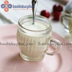 Cốc thủy tinh đựng sữa chua có quai cầm 150ml