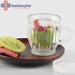 Cốc thủy tinh đựng sữa chua có quai cầm 150ml