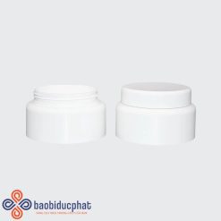 Hộp đựng kem mỹ phẩm thủy tinh màu trắng 15g 30g 50g 100g