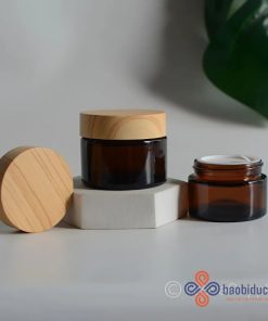 Hũ kem dưỡng thủy tinh nâu 30g