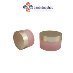 Hũ kem thủy tinh màu hồng Rose 50g