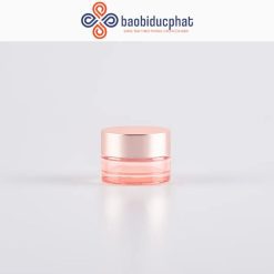 Hũ kem thủy tinh màu hồng thanh lịch 10g 20g 30g